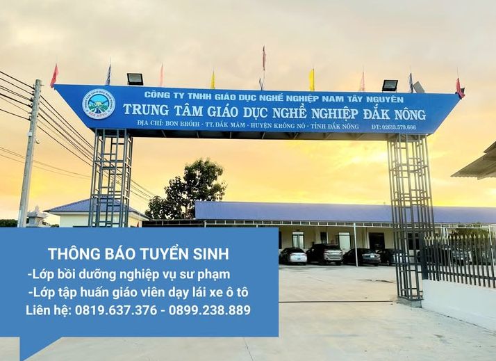 Thông báo mở lớp bồi dưỡng nghiệp vụ sư phạm và tập huấn giáo viên dạy thực hành lái xe tại Đắk Nông